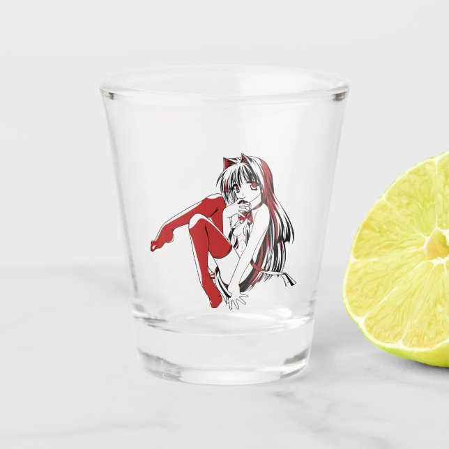 Copo De Shot RBP, Neko, o Furão de Gata Sexy Anime (Frente)