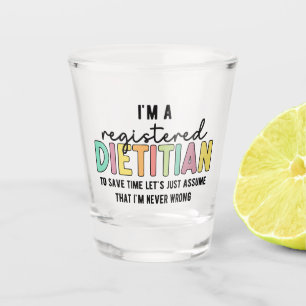 Copo De Shot RD Dietitiana Registrada Nunca Dons Engraçados Err