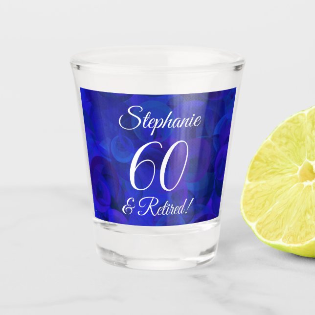 Copo De Shot Real Blue 60 e aposentadoria (Frente)
