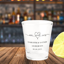 Copo De Shot Recém-casados senhora senhor festa de casamento