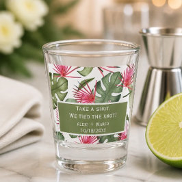 Copo De Shot Recipientes de Vidro para Casamento Tropical