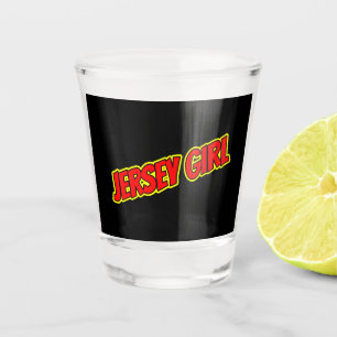 Copo De Shot Red and Yellow Comic Jersey Girl