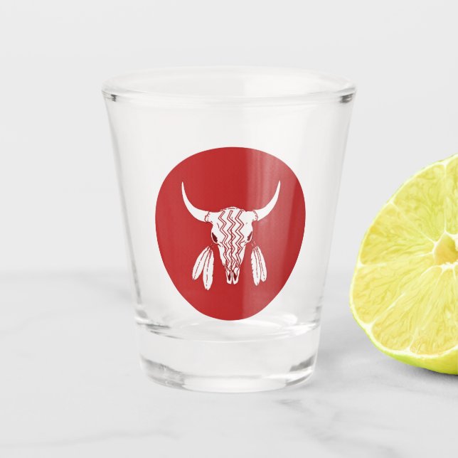 Copo De Shot Red Ghost Dance Buffalo (Frente)