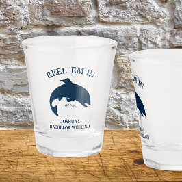 Copo De Shot Reel ’Em Festa De Despedida De Pesca