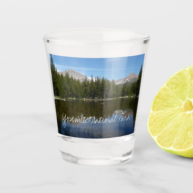 Copo De Shot Reflexo do Lago Yosemite (Frente)