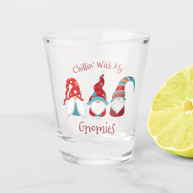 Copo De Shot Refrigerindo com meu Feriado Moderno Engraçado (Frente)