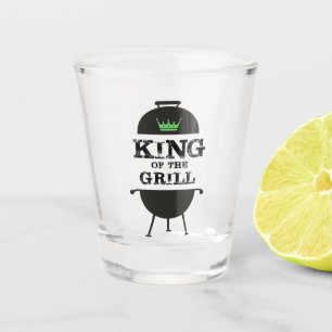 Copo De Shot Rei Da Grelha, Coroa Verde Negra