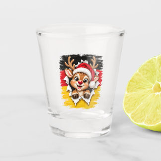 Copo De Shot Rena de Natal alemã