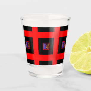 Copo De Shot Repetir MONOGRAMA R INICIAL