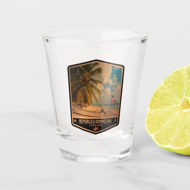 Copo De Shot República Dominicana (Frente)