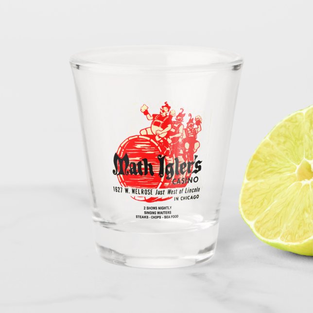 Copo De Shot Restaurante Casino de Math Igler, Chicago (Frente)