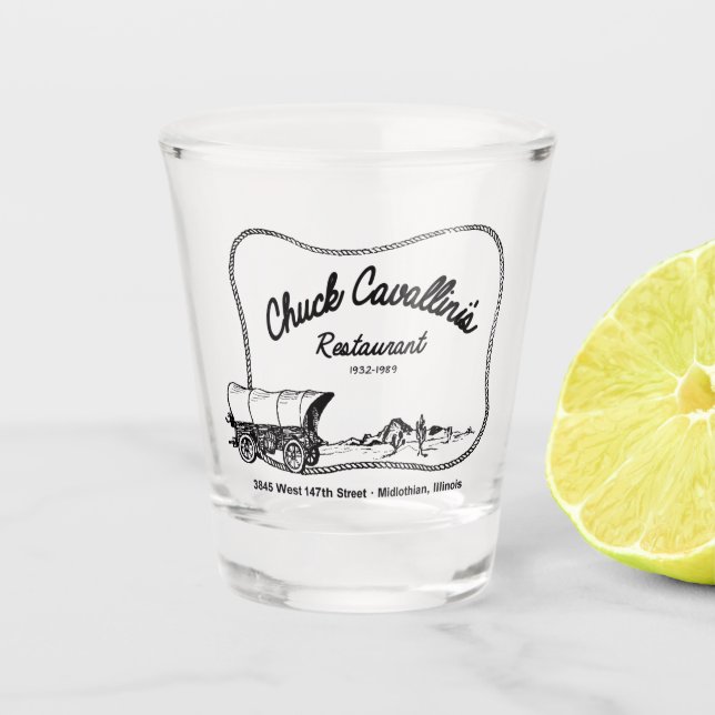 Copo De Shot Restaurante de Chuck Cavallin, Midlothian, IL (Frente)