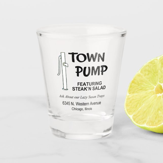 Copo De Shot Restaurante Town Pump, Chicago, Illinois (Frente)