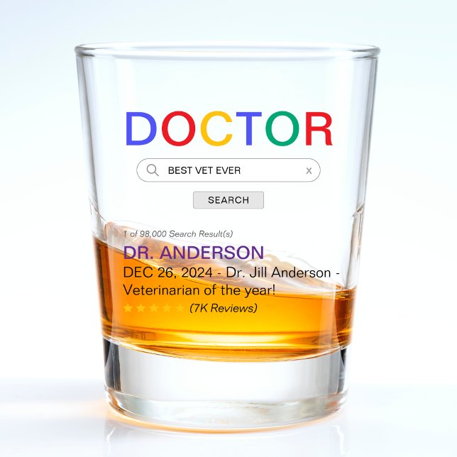 Copo De Shot Resultado da Busca no Site Melhor Médico Nunca (Website Search Result Best Doctor Ever Shot Glass
)