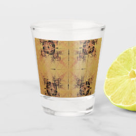 Copo De Shot Retângulo de ouro