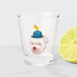 Copo De Shot Retrato Meditativo De Cachorro