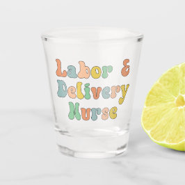 Copo De Shot Retro de Enfermeiro de Trabalho e Entrega
