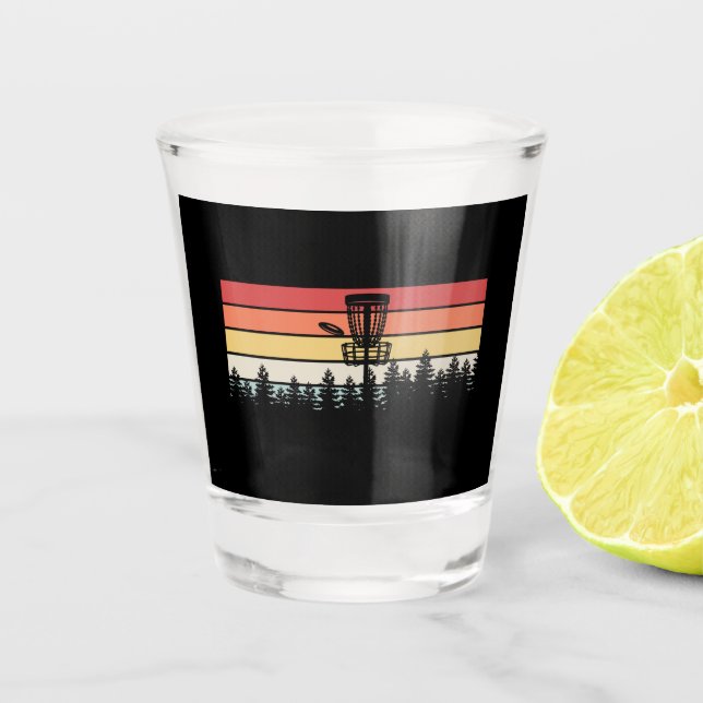 Copo De Shot Retro de Golf de Disco (Frente)