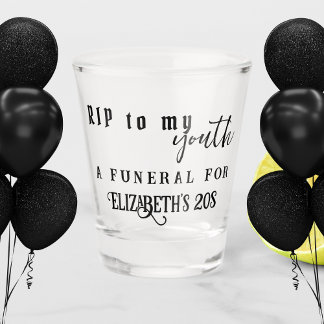 Copo De Shot RIP à minha juventude RIP 20s 30º Aniversário
