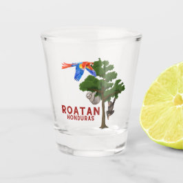 Copo De Shot Roatan, Honduras Shot Glass