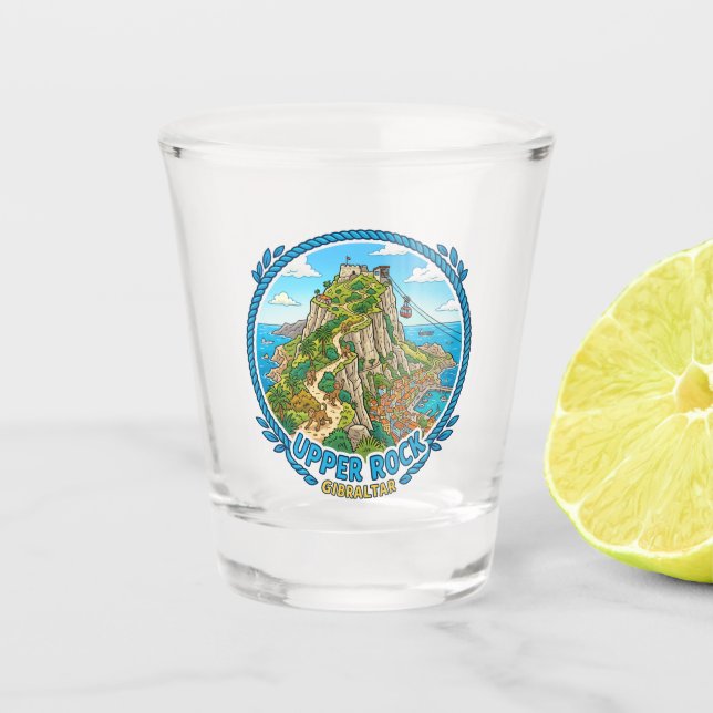 Copo De Shot Rocha Alta de Gibraltar (Frente)