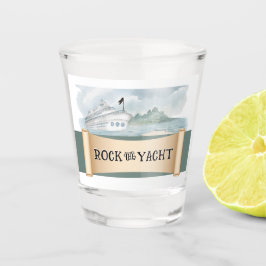 Copo De Shot Rock the Yacht Shot Glass Party Favor