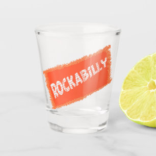 Copo De Shot RockaBilly rasgou e inclinou o vidro