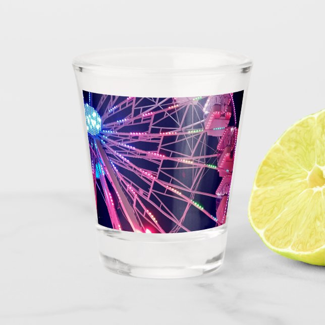 Copo De Shot Roda-gigante rosa (Frente)