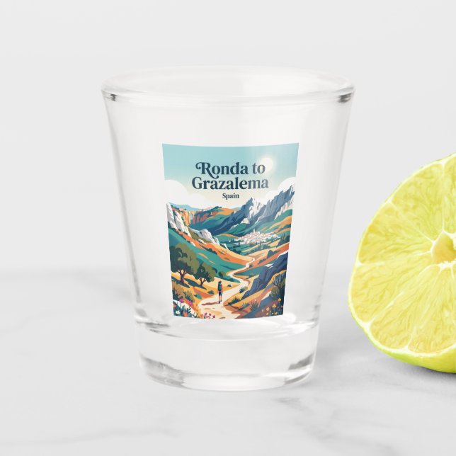 Copo De Shot Ronda para Grazalema Espanha (Frente)