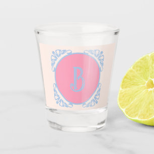 Copo De Shot Rosa e azul personalizados
