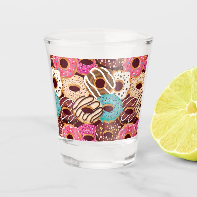 Copo De Shot Rosquinha, rosquinha de chocolate e chocolate para (Frente)