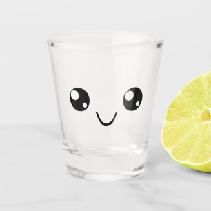 Copo De Shot Rosto de Sorriso