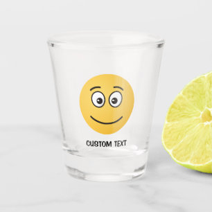 Copo De Shot Rosto sorridente com olhos abertos