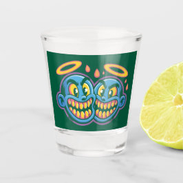 Copo De Shot Rostos sorridentes.