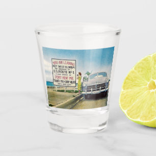 Copo De Shot Rota 1, Key West, Florida Retro Vintage Style