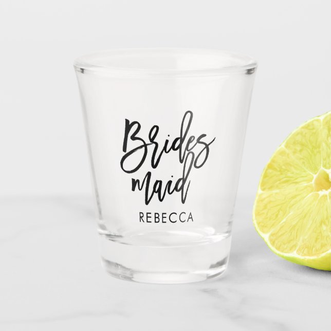 Copo De Shot Roteiro à moda "dama de honra" personalizada (Frente)
