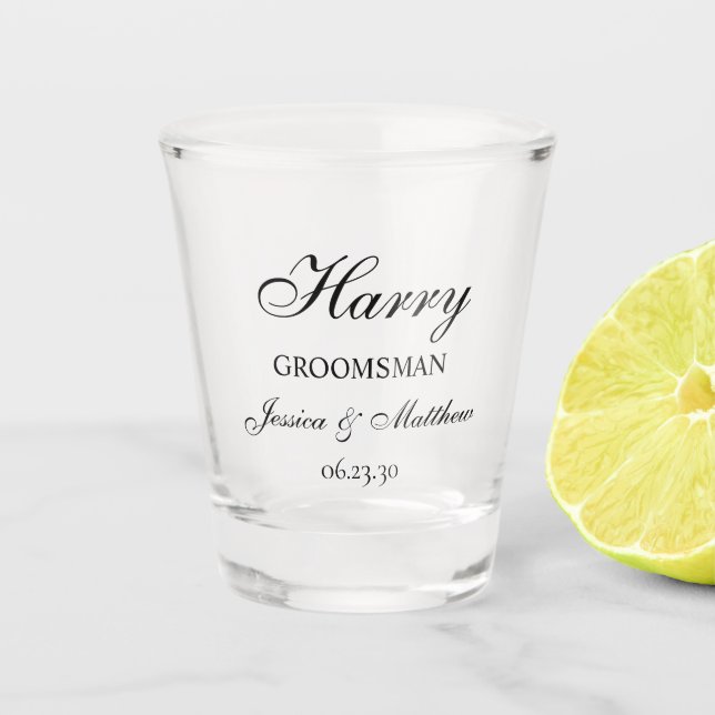 Copo De Shot Roteiro de Padrinho Personalizado (Frente)