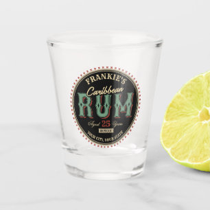 Copo De Shot Rótulo Personalizado de Garrafa de Licor de Rum do