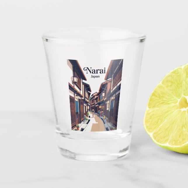 Copo De Shot rua Narai-juku Japão (Frente)
