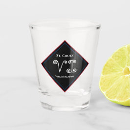 Copo De Shot RUA USVI das Ilhas Virgens dos EUA. Croix Personal