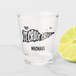 Copo De Shot Ruas. Croix, Cruz, Ilhas Virgens dos EUA