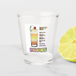 Copo De Shot RUM PUNCH Coquetel Recebe Arte