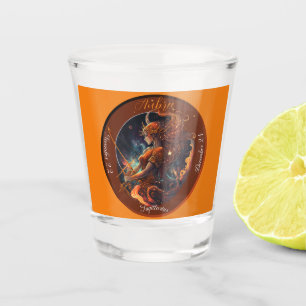 Copo De Shot Sagitário Zodíaco Personalizável Datado