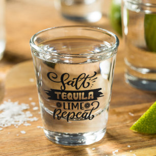 Copo De Shot Sal Tequila Limão Repita