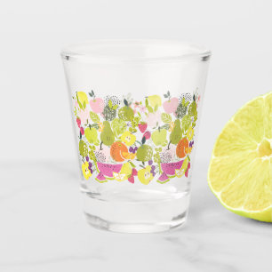 Copo De Shot Salada de fruta; colagem de frutas de Verão