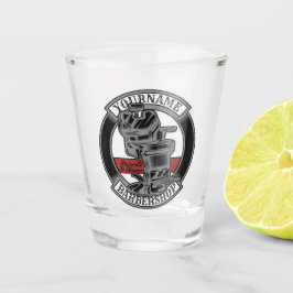 Copo De Shot Salão de Cadeira Barber do Barber do Retro Persona