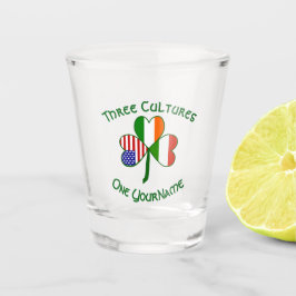Copo De Shot Salsinha da Bandeira Húngara Irlandesa Americana