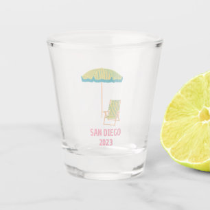 Copo De Shot San Diego Bachelorette Shot glass para madrinha