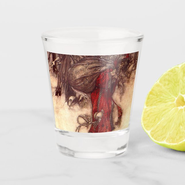 Copo De Shot Santa Claus Arthur Rackham (Frente)