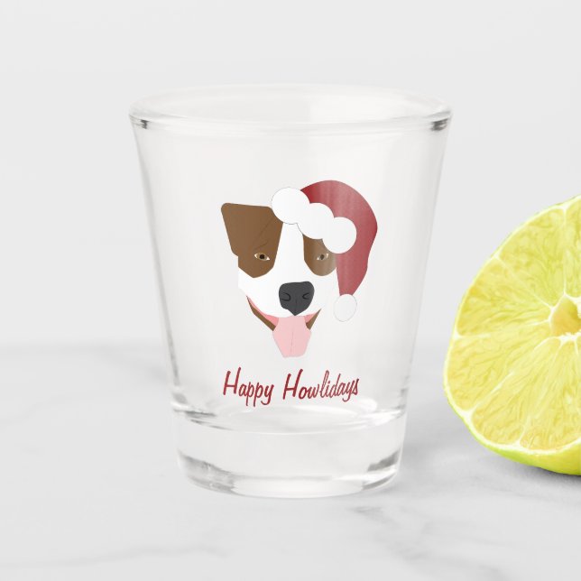 Copo De Shot Santa Dog - Personalizável (Frente)